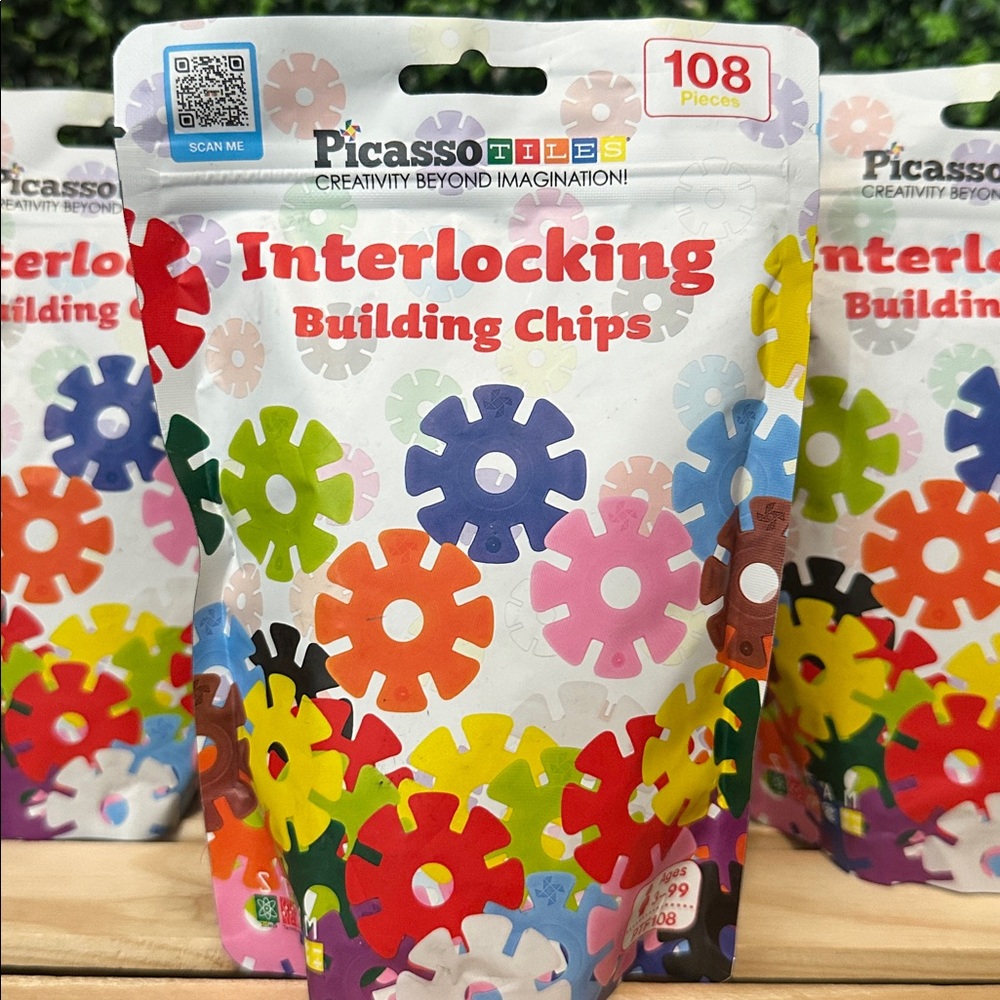 PicassoTiles Building Chip Interlocking Disc Construction Blocks 3 Sets #60